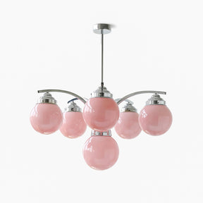 Retro Bubble Round Glass Glove Chandelier