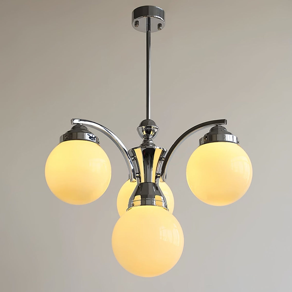 Retro Bubble Round Glass Glove Chandelier