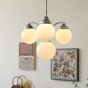 Retro Bubble Round Glass Glove Chandelier