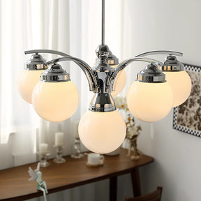 Retro Bubble Round Glass Glove Chandelier