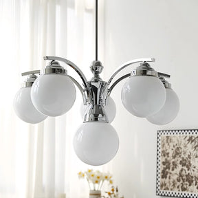 Retro Bubble Round Glass Glove Chandelier