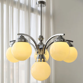 Retro Bubble Round Glass Glove Chandelier