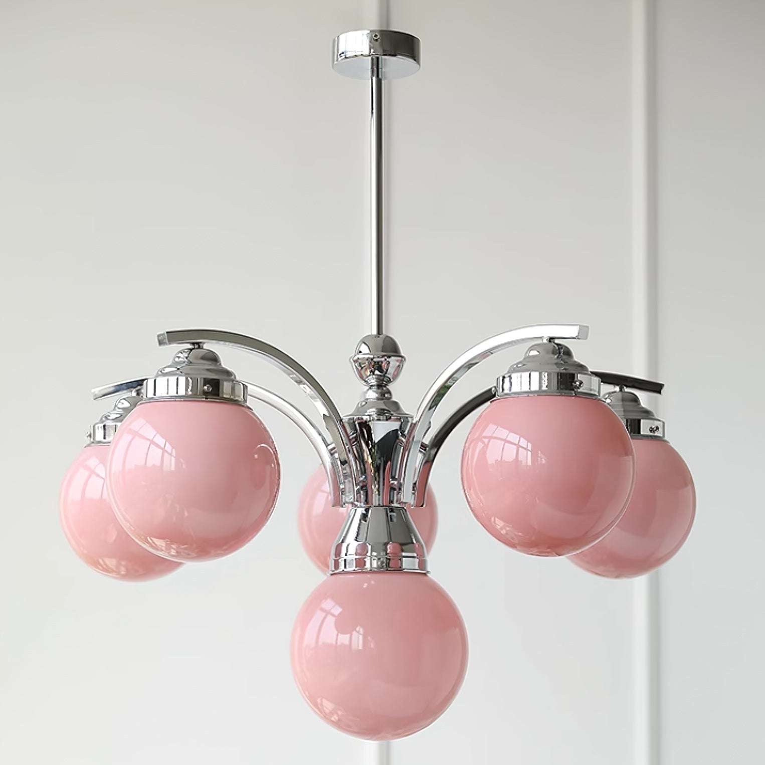 Retro Bubble Round Glass Glove Chandelier