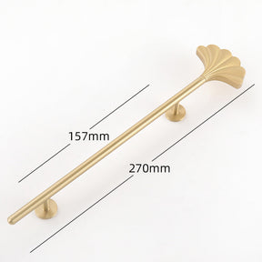 Gold Long Fan Pattern Cabinet Bar Handle