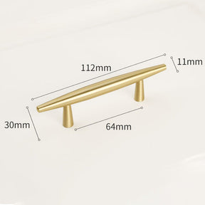 Modern Solid Brass Kitchen Cabinet Handles