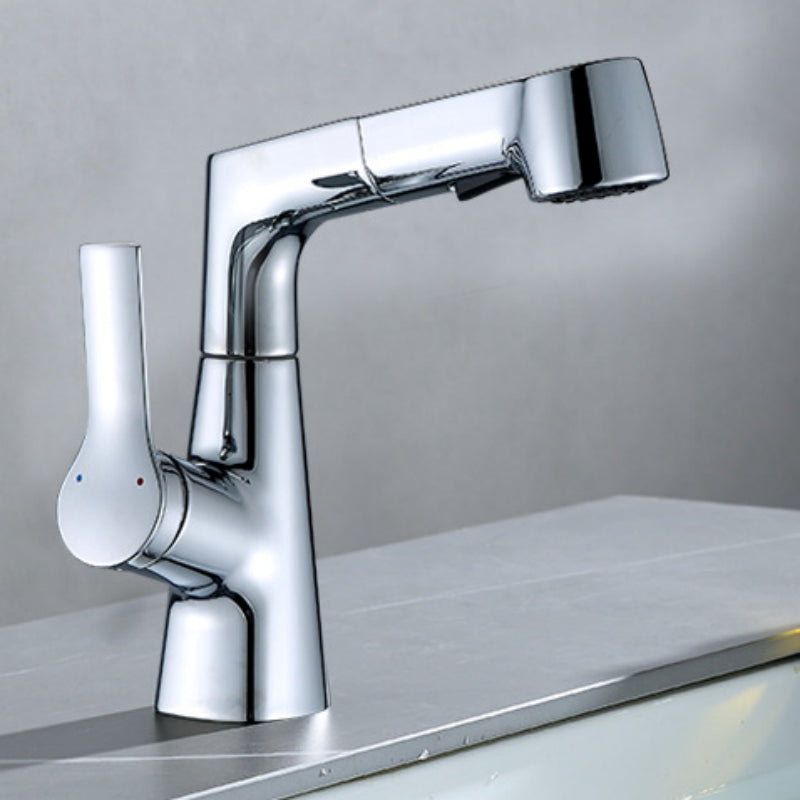 Single-Hole Rotatable Pull-Out Tap_Chorme