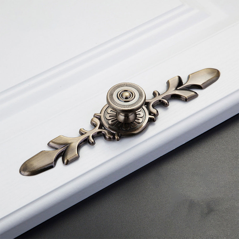 Flower Cabinet Door Handles With Plate