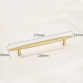 Modern Solid Brass Kitchen Cabinet Handles