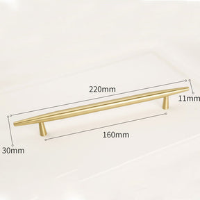 Modern Solid Brass Kitchen Cabinet Handles