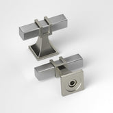 Brushed Nickel Square Cainet Pulls for Kitchen