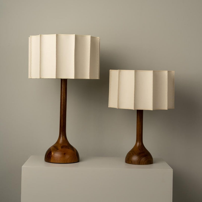 Middle Century Designer Wood Table Lamp