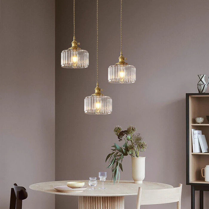 Stunning Ripple Glass Ceiling Pendant Light