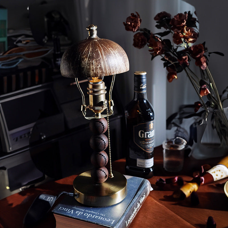 Vintage Wood Table Lamps