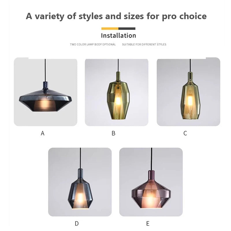 Modern Glass Art Pendant Lights