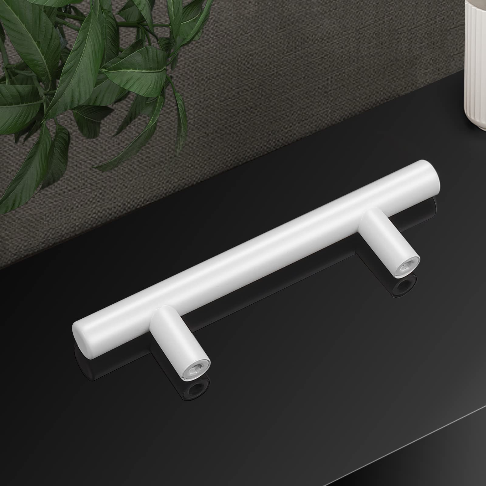 White Stainless Steel Bar Cabinet Handles