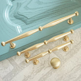 Zinc Alloy Matte Gold Bar Cabinet Pulls