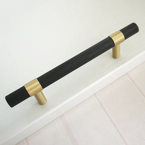 Solid Knurled Wardrobe Bar Handles