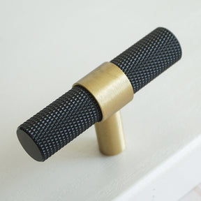 Solid Knurled Wardrobe Bar Handles