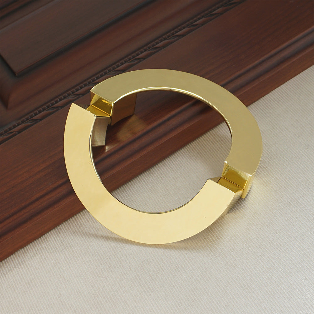 Semicircle Brass Solid Cabinet Handles