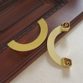 Semicircle Brass Solid Cabinet Handles