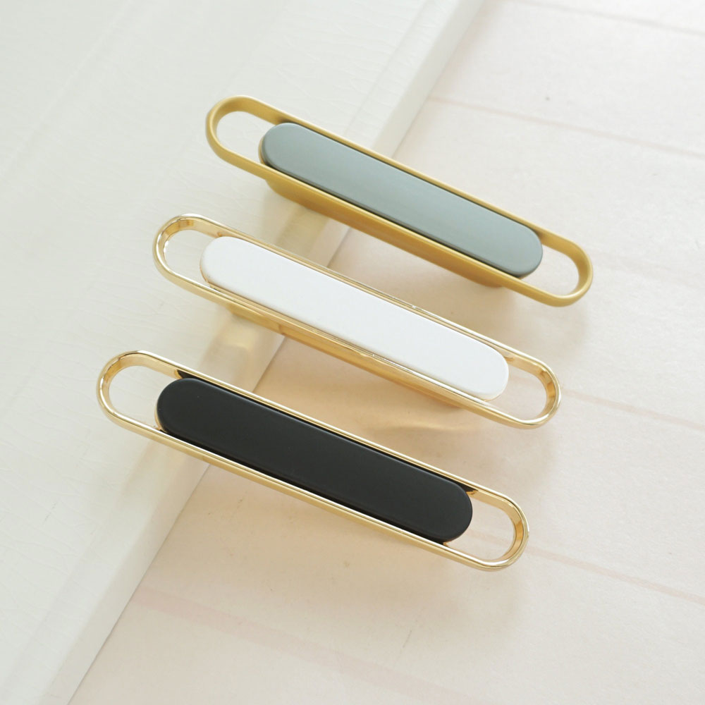 Brushed Brass Drawer Pull Handles