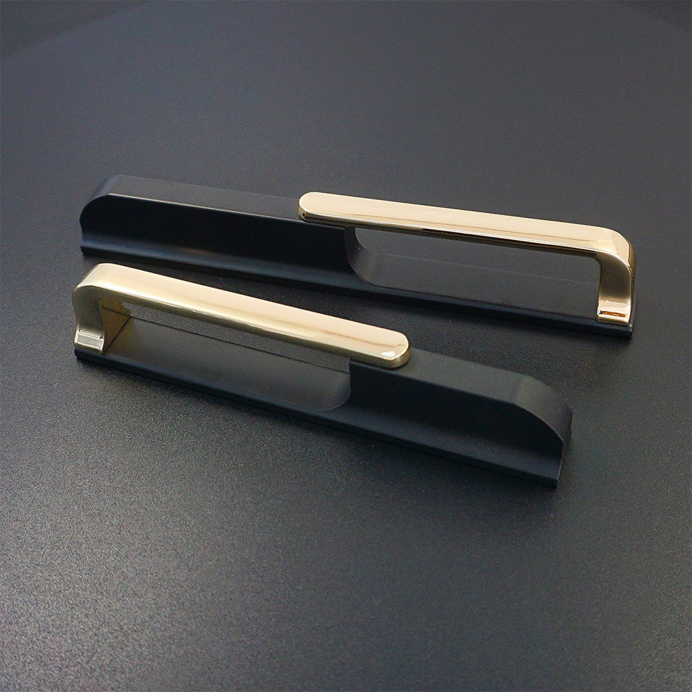 Gold&Black Hollow Wardrobe Cabinet Handles