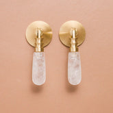 Light Luxury Crystal Brass Cabinet Knobs