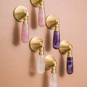 Light Luxury Crystal Brass Cabinet Knobs