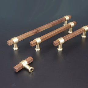 Black Walnut Square Cabinet Handles