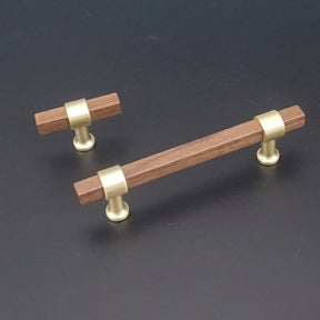 Black Walnut Square Cabinet Handles