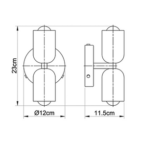 Modern Double Head Bedroom Wall Light