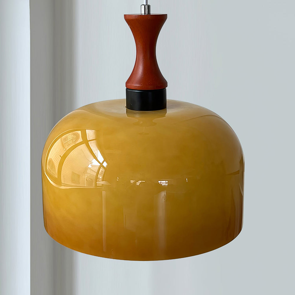 Retro Round Glass Ceiling Pendant Lights