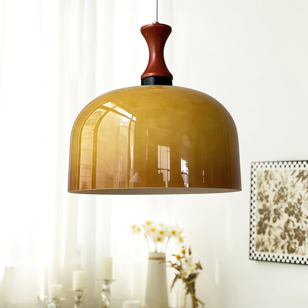 Retro Round Glass Ceiling Pendant Lights